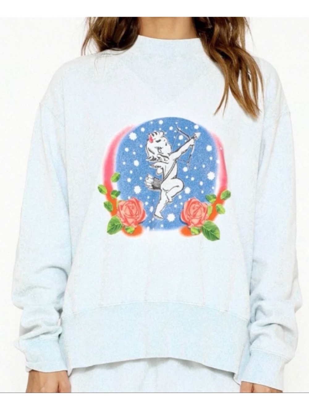 Boys Lie Space Cadet Light Blue Crewneck Sweatshirt